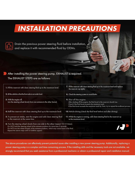 Bomba de Dirección Asistida A-Premium para Toyota Corolla y Chevrolet Prizm 1.8L