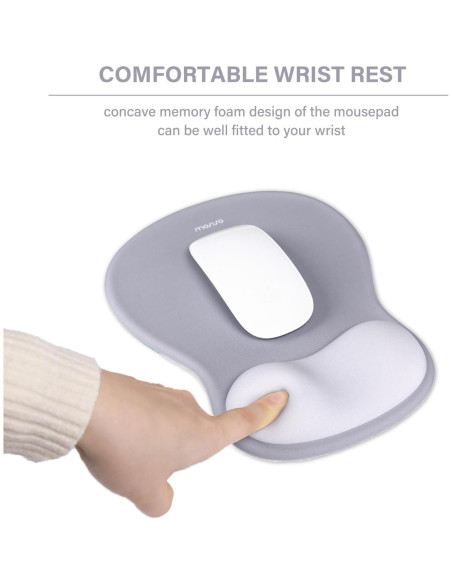 Soporte Reposamuñecas Ergonomico Mosiso para Teclado y Ratón