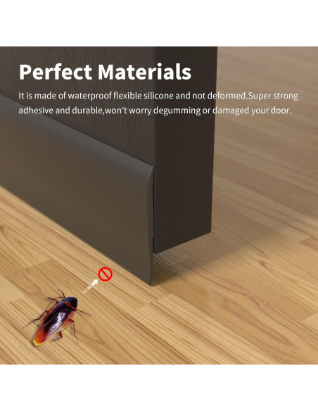 Sello de Burlete YYGCL 2.48m Negro para Puertas y Ventanas