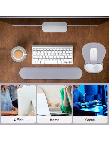 Soporte Reposamuñecas Ergonomico Mosiso para Teclado y Ratón