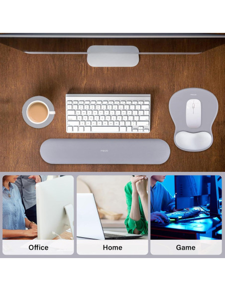 Soporte Reposamuñecas Ergonomico Mosiso para Teclado y Ratón
