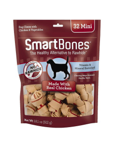 SmartBones Mini Chews 32 Unidades Pollo Real Sin Rawhide