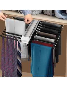 Soporte para Pantalones Kunghei 22 Brazos Negro 15kg 2