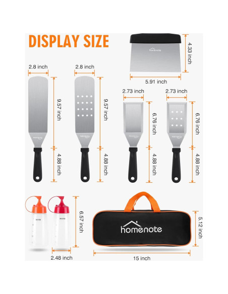 Kit de Accesorios para Plancha Homenote - 8 Piezas BBQ