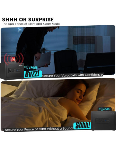 Caja Fuerte Biométrica Kavey K-25W 0.8 m con Alarma