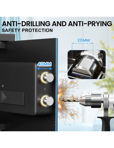 Caja Fuerte Biométrica Kavey K-25W 0.8 m con Alarma