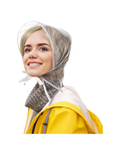 Gorros de Lluvia SATINIOR para Mujeres - 6 Pcs con Visera Transparente