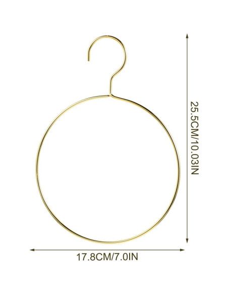 Perchas de Metal Cabilock 4 Pcs para Bufandas y Cinturones