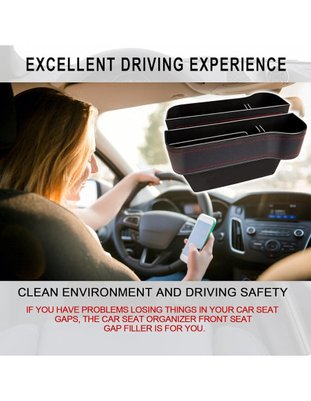 Organizador de Espacio entre Asientos de Coche Jiaji - 2 Piezas