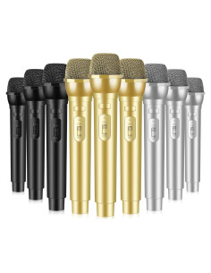 Micrófono de Juguete Sanwuta 3 Pcs Accesorios para Fiesta