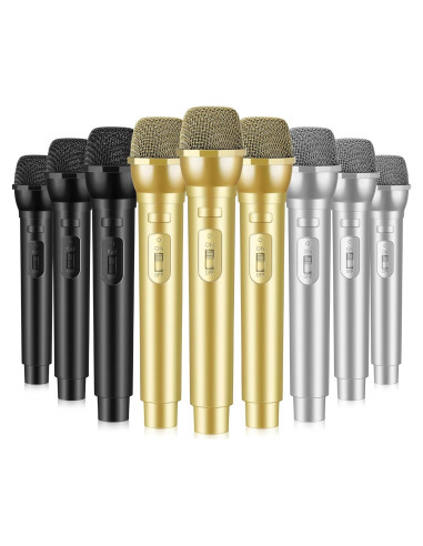 Micrófono de Juguete Sanwuta 3 Pcs Accesorios para Fiesta