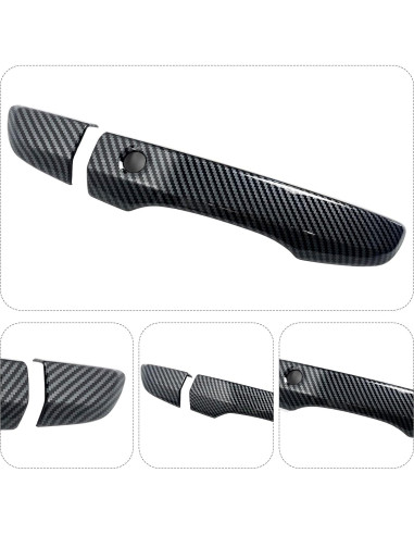 Cubierta de Manija de Puerta Honda Civic 10 Gen 2016-2021 Fibra de Carbono