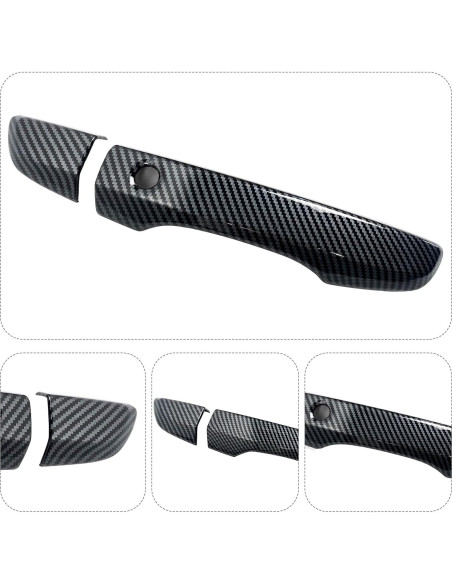 Cubierta de Manija de Puerta Honda Civic 10 Gen 2016-2021 Fibra de Carbono