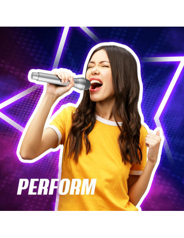 Micrófono de Juguete Sanwuta 3 Pcs Accesorios para Fiesta