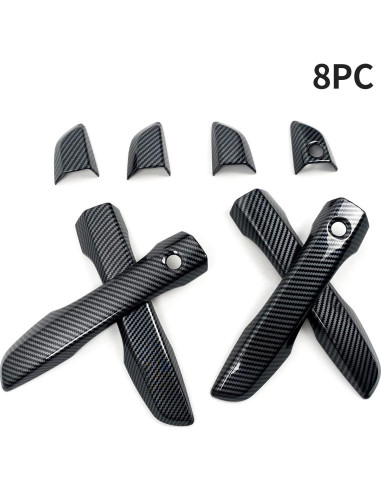 Cubierta de Manija de Puerta Honda Civic 10 Gen 2016-2021 Fibra de Carbono