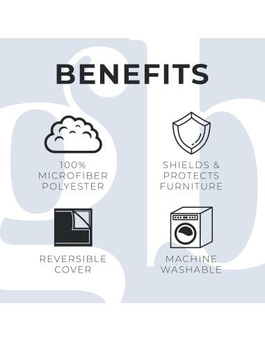 Protector de Muebles Reversible Gran Bahía Hogar Silla Floral Burdeos/Taupe