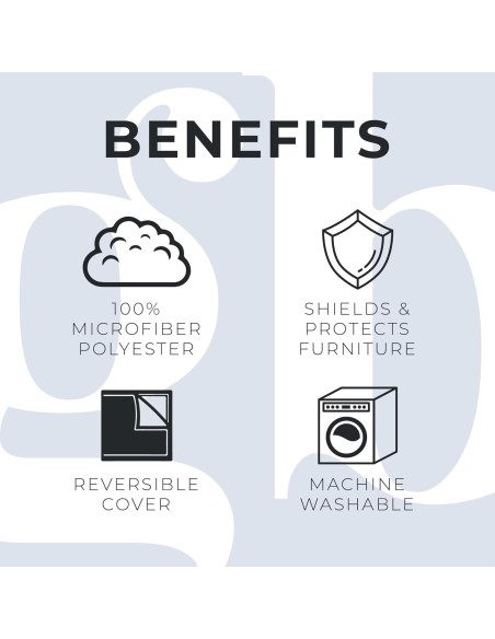 Protector de Muebles Reversible Gran Bahía Hogar Silla Floral Burdeos/Taupe