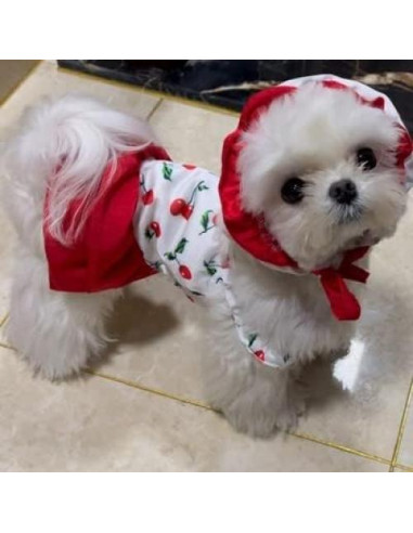 Bañador para Perro IMDOUBLEDOU Pequeño Cereza con Sombrero