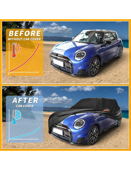 Funda de Coche Impermeable Partuto para Mini Cooper 2002-2021