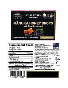 Gotas de Miel Manuka Gota de Miel UMF10+ Sabor Grosella Negra 2