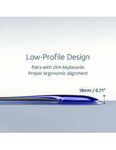 Reposamuñecas de Gel Ergonomico Kensington Slim Duo Azul 2