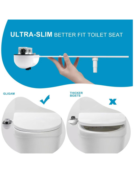 Accesorio de Bidet GLIGAM No Eléctrico Frío y Caliente