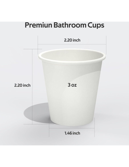 200 Vasos Desechables de Papel 3 oz Dealusy - A Prueba de Fugas