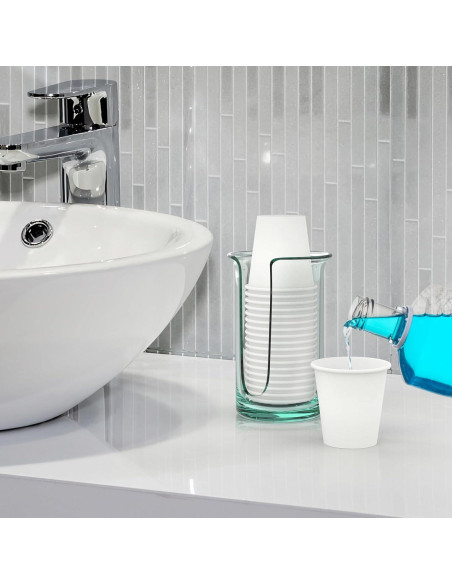 200 Vasos Desechables de Papel 3 oz Dealusy - A Prueba de Fugas