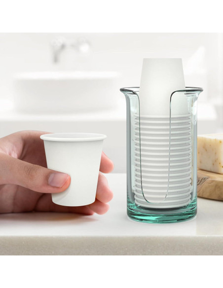 200 Vasos Desechables de Papel 3 oz Dealusy - A Prueba de Fugas