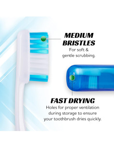 Cepillo de Dientes Manual Lingito con Estuche - 3 Paquete 2