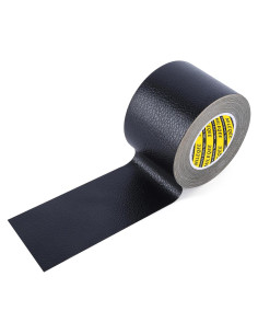 Parche de Reparación de Cuero MILEQEE 5x500cm Negro Autoadhesivo