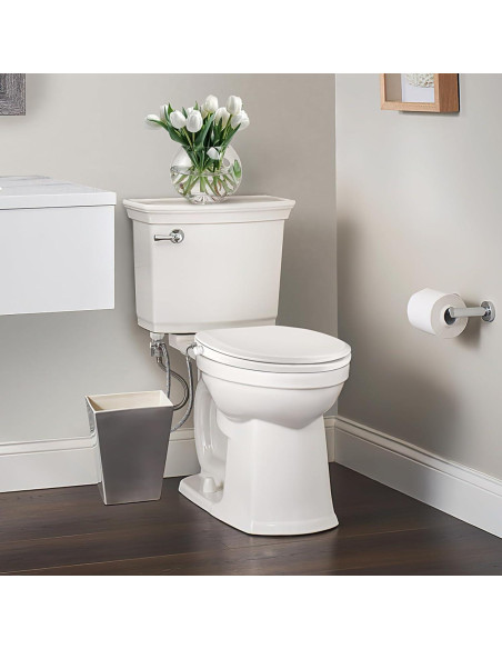 Asiento de Inodoro Bidet Clirass Alargado Blanco con Cierre Silencioso