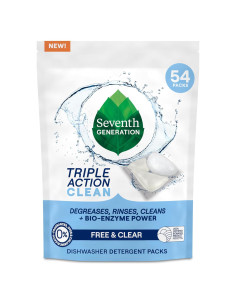 Detergente para Lavavajillas Seventh Generation 54 Unidades 3 en 1