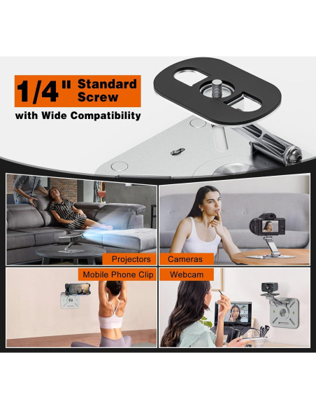 Soporte de Proyector BAISHUN Plegable 360 Ajustable 3kg