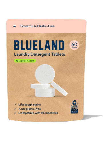 Tabletas de Detergente Ecológicas BLUELAND 60 Unidades Aroma Flor