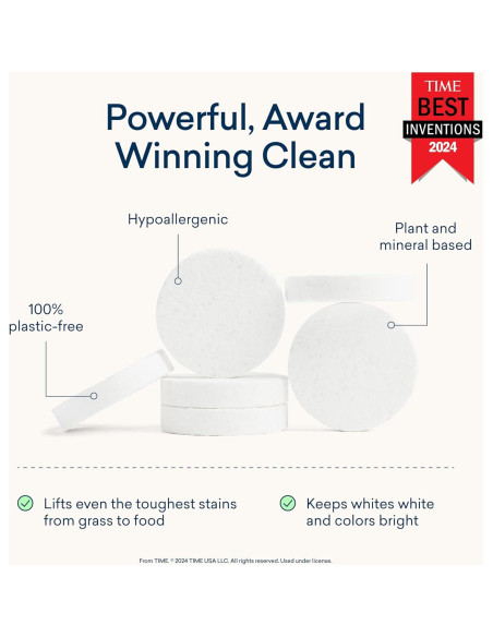 Tabletas de Detergente Ecológicas BLUELAND 60 Unidades Aroma Flor