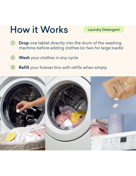 Tabletas de Detergente Ecológicas BLUELAND 60 Unidades Aroma Flor