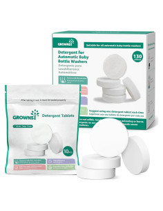 Tabletas de Lavado GROWNSY 130 PCS para Lavadoras de Botellas
