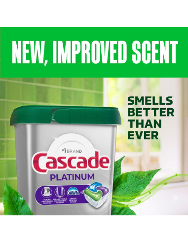 Cápsulas de Lavavajillas Cascade Platinum 71 Unidades
