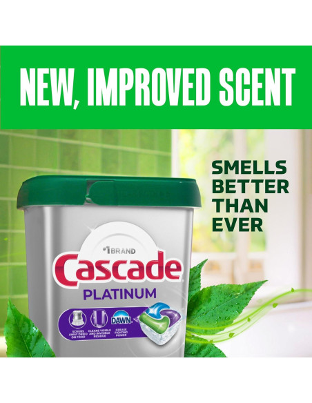 Cápsulas de Lavavajillas Cascade Platinum 71 Unidades