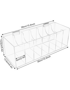 Organizador de Cinturones Acrílico Transparente WYFHLPMMA 7 Ranuras 2