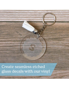 Vinilo de vidrio grabado Kraftex 30.48x27.94cm 10 hojas 2