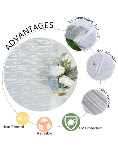 Película de Privacidad VELIMAX 45x200cm Anti UV Removible