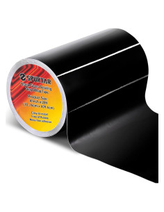 Cinta de Vinilo Adhesiva Spurtar 10CM x 6M Negro Brillante