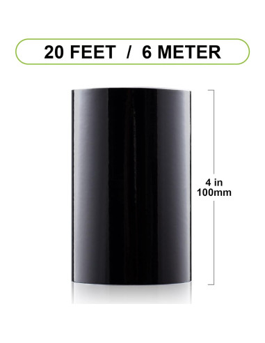 Cinta de Vinilo Adhesiva Spurtar 10CM x 6M Negro Brillante