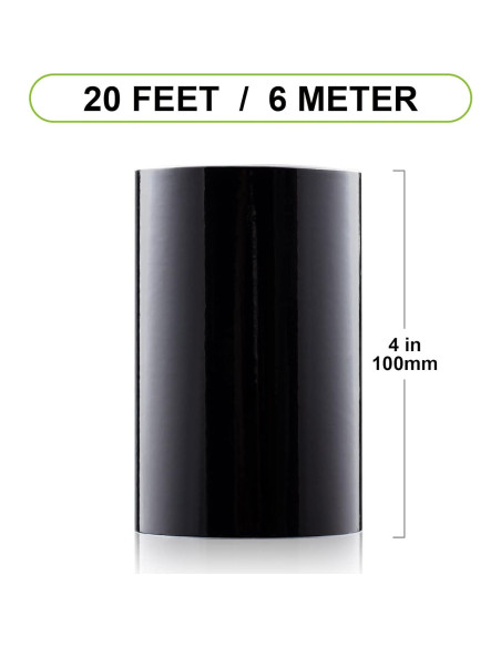 Cinta de Vinilo Adhesiva Spurtar 10CM x 6M Negro Brillante