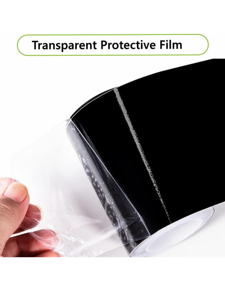 Cinta de Vinilo Adhesiva Spurtar 10CM x 6M Negro Brillante