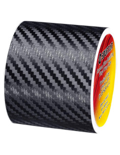 Cinta de Vinilo de Fibra de Carbono Negra Spurtar 5cm x 6m