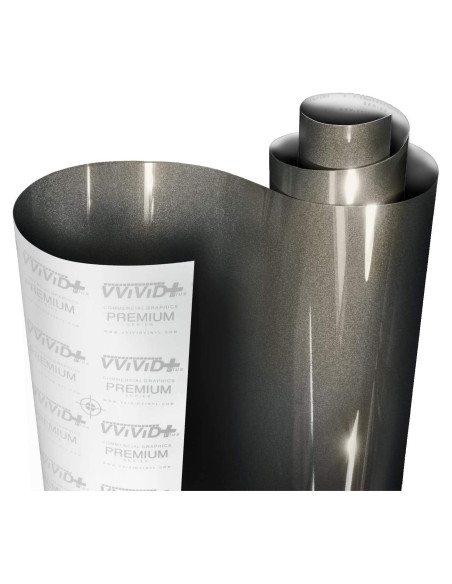 Vinilo Envoltura VViViD Ultra Gloss Gris 0.30m x 1.52m
