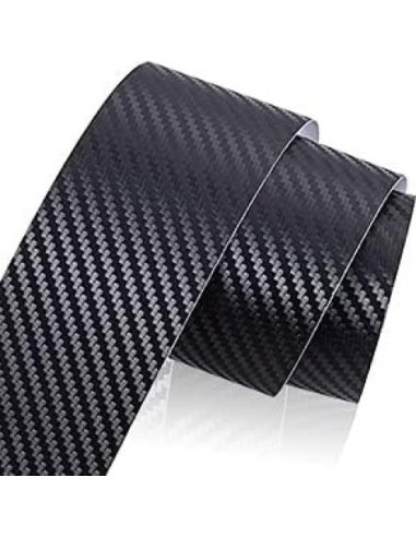 Cinta de Vinilo de Fibra de Carbono Negra Spurtar 5cm x 6m
